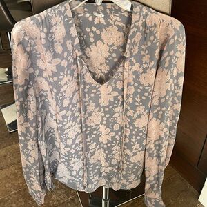 Chan Lu long sleeve floral blouse